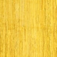 thumbnail image 1 of Ahgly Company Machine Washable Indoor Square Solid Yellow Modern Area Rugs, 8' Square, 1 of 4