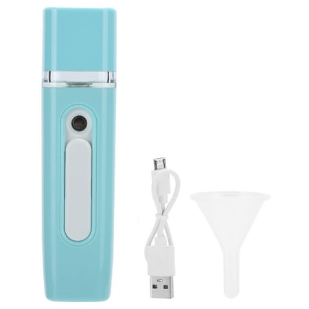 

Face Humidifier Portable Moisturizing 28ml Nano Mist Face Hydration Handheld USB Mist Sprayer Skin Care For Home Makeup Facial Light Green