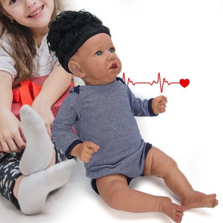 Noref Black Skin Reborn Baby Doll Jouet De Poupee Bebe Fille Alimente Par Batterie De Simulation Realiste Avec Battement De Coeur Meilleur Cadeau D Anniversaire Et De Noel Pour Les Enfants Walmart Noref Black Skin Reborn Baby Doll Jouet De Poupee Bebe Fille Alimente Par Batterie De Simulation Realiste Avec Battement De Coeur Meilleur Cadeau D Anniversaire Et De Noel Pour Les Enfants Walmart