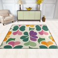 thumbnail image 2 of Yayeee Area Rugs for Living Room 5.2'x4' Indoor Non Slip Washable Bedroom Carpet, Purple Clover Pattern, 2 of 5