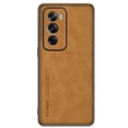 thumbnail image 5 of For Reno12 Pro 5G Frosted PU Leather Cover Case,Matting Anti-Shock Hard Plastic Skin Case For OPPO Reno 12 Pro 5G Gray For Reno 12 Pro 5G, 5 of 5
