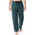 thumbnail image 1 of Pantalón de pijama Fruit of the Loom, tejido de franela teñido con hilo, verde, 1 of 5