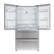 Forno Moena 36-Inch French Door Refrigerator, 19.2 cu.ft, Counter Depth, Ice Maker, Stainless Steel Interior Panel, ENERGY STAR Certified