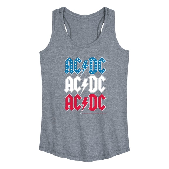 AC/DC - USA Stack - Women's Racerback Graphic Tank