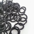 thumbnail image 2 of Yaju Thick Seamless Cotton Hair Bands Elastic Hair Ties Stretch Hair Rope No Crease Soft Ponytail Holders For Women Girls Ladies(100pcs, Black), 2 of 5