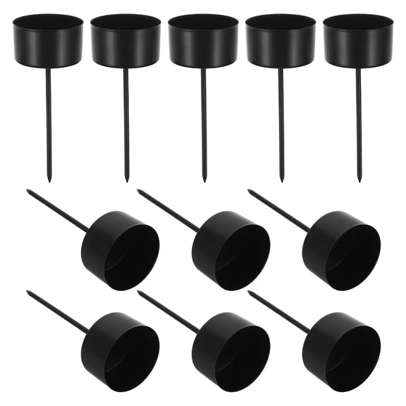 FOMIYES 20Pcs Metal Tealight Candle Spike Holders for Wedding and Daily Table Centerpieces