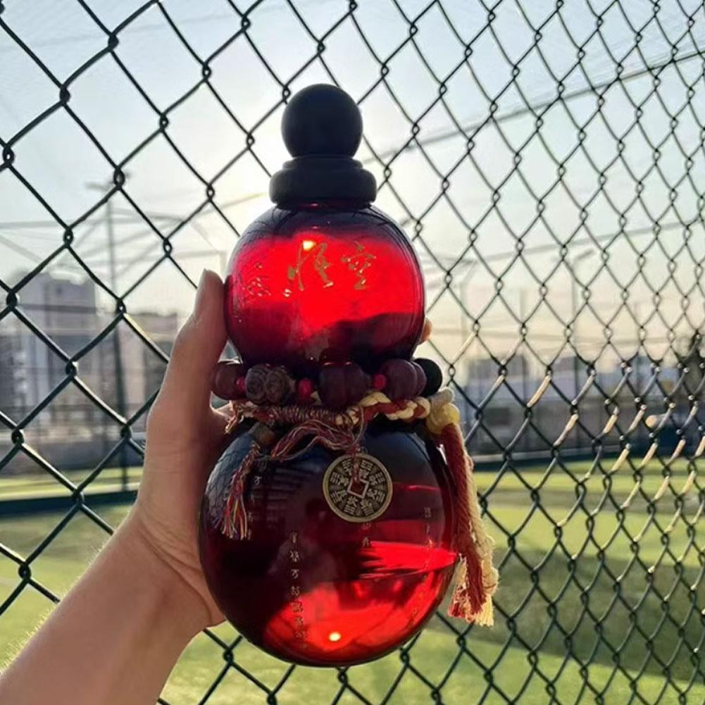 KKwercv Gourd Water Bottle, 28oz Gourd Style Water Bottle, Vintage Chinese Style Monkey King Water Bottle, Sports Gourd Water Bottle with Strap Waist Rope for Outdoor Travel W7I0