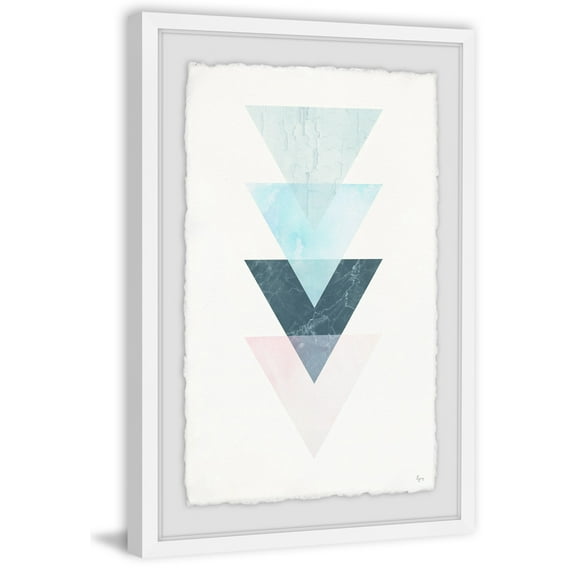 Cones of Colors Framed Painting Print