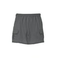 thumbnail image 6 of LLYwey Boys Cargo Shorts, Kids Drawstring Elastic Waist Wide Leg Shorts, Girls’ Summer Casual Loose Solid Color Travel Beach Short Pants with Pockets, New-Md77, Gray, 5T, 6 of 6