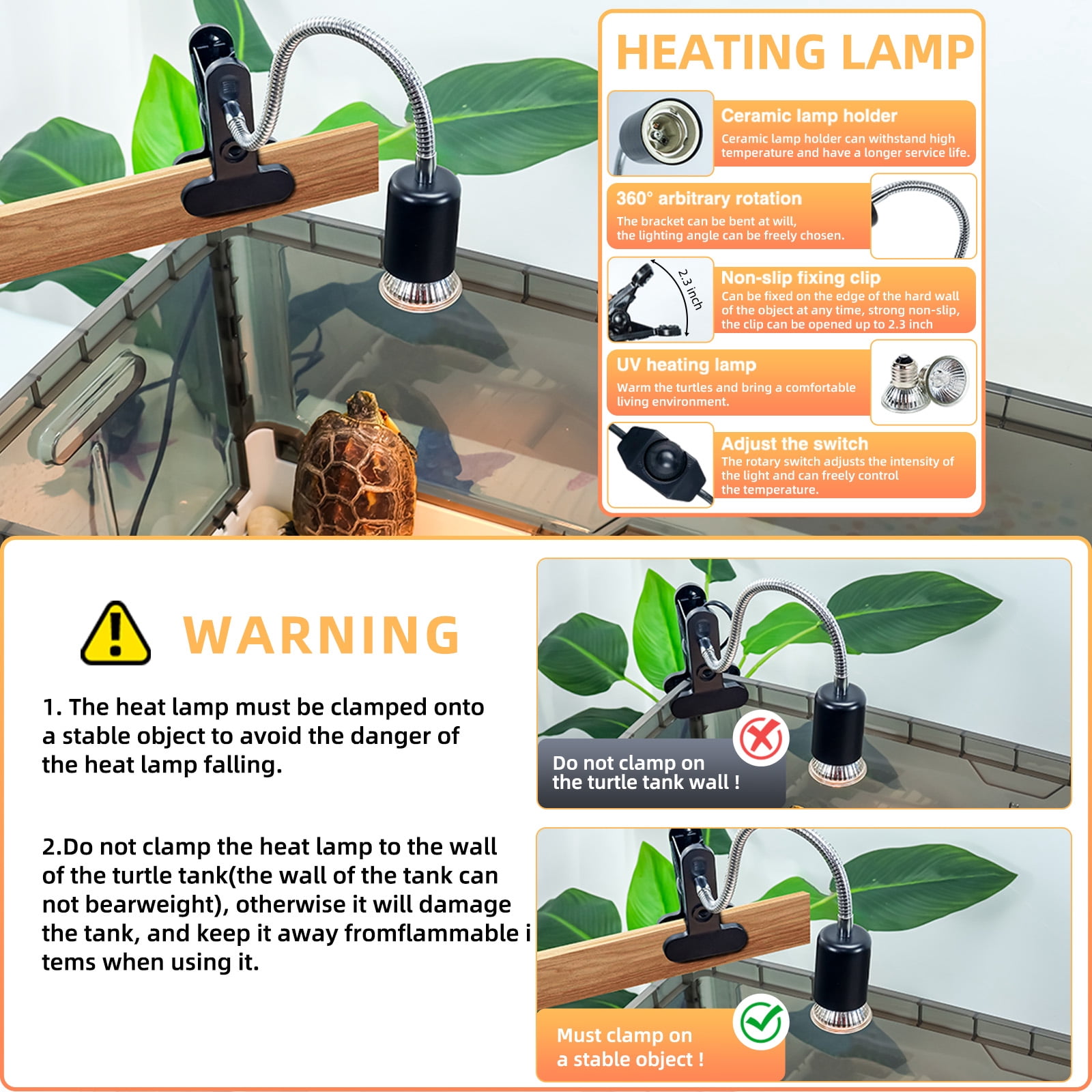 Turtle Tank Kit Complete Turtle Habitat with Advanced Filtration, Waterfall Play, Multi-Zone Living, Heat Lamp,Easy Water Change for Turtle Aquarium and Hermit Crab Tank（Green,18 In）