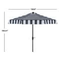 thumbnail image 4 of SAFAVIEH Outdoor Collection Elsa Fashion Line 11-Foot Round Umbrella Navy/White, 4 of 7