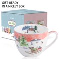 thumbnail image 3 of Taza MFoffice con forma de trineo navideño con forma de perro, 600 ml, porcelana china, 3 of 7