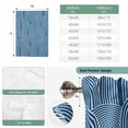 thumbnail image 6 of Navy Blue Ombre Balloon Curtains 63 Inch Length for Living Room/Bedroom, Farmhouse Stripes Modern Abstract Art Rod Pocket Privacy Door Curtains Decorative Tie Up Shade for Window 52"x63", 6 of 8