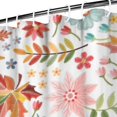thumbnail image 3 of Waterproof Beautiful Colorful Floral Shower Curtain 72x72 Inch Boho Style Polyester Unique Shower Curtain for Bathroom Hotel Home Decor with 12 Plastic Hooks, 3 of 5