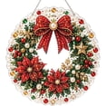 thumbnail image 2 of olkpmnmk DIY Pearl Painting Acrylic Christmas Tree Ornament Kit, Christmas Hanging Diamond Art Kits for Adults, Handmade Diamond Bead Painting Craft for Xmas Tree Wall Window Home Holiday Decor, 2 of 6