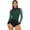 Dark Green, variant on Womens Gymnastics Leotards Rhinestone Bodysuit Mesh Long Sleeve Figure Skating Jumpsuit Navy Blue XXL
