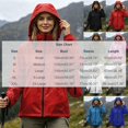 thumbnail image 3 of Waterproof Rain Jacket Women Hooded Zip Up Windbreaker Outdoor Coat Hiking Travel Lightweight Jacket, S, 3 of 7