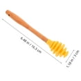 thumbnail image 2 of FRCOLOR 2pcs Honey Dippers Sticks Honey Pot Stirrers Convenient Honey Drinks Mixing Sticks Portable Honey Stirrer Wand Kitchen Stirring Honey Dippers Wands, 2 of 8