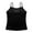 Black, variant on iiniim Kids Girls Shiny Metallic Sequin Color Camisole Tank Top Ballet Dance Stage Performance Tee Shirts