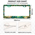 thumbnail image 3 of 2Pcs License Plate Frames Mardi Gras Universal Aluminum License Plate Holder Cover Rust-Proof Car Tag Frame with Screw Caps Home Decor, 3 of 7