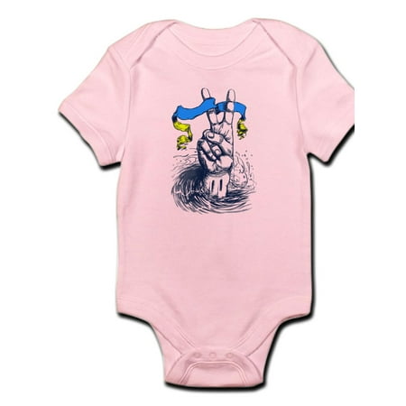 

CafePress - Pro Ukraine Support Ukrainian Flag Peace Body Suit - Baby Light Bodysuit