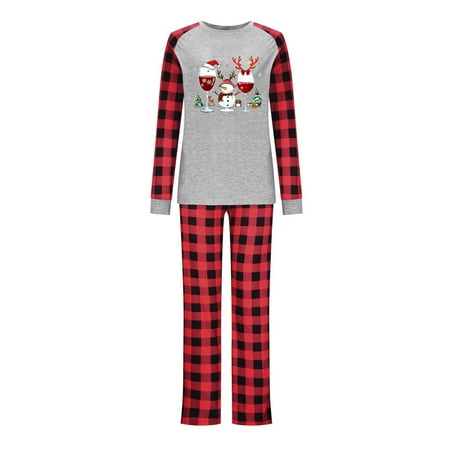 

Christmas Pajamas for Family 2076 Plaid Pjs Matching Sets Xmas Holiday Pajamas Home Jammies Christmas Outfits