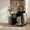 Black, variant on Leumius Modern Barrel Dining Chair, Accent Kitchen Chair with Arms Comfy Linen Fabric, Side Chair for Living Room Home Office Reception, Cream