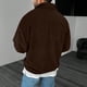 thumbnail image 4 of Blusa y camisa de manga larga con cuello alto para hombre, informal, a la moda, lisa, con cuello alto, sudadera de manga larga, blusa de poliéster para hombre, 4 of 7