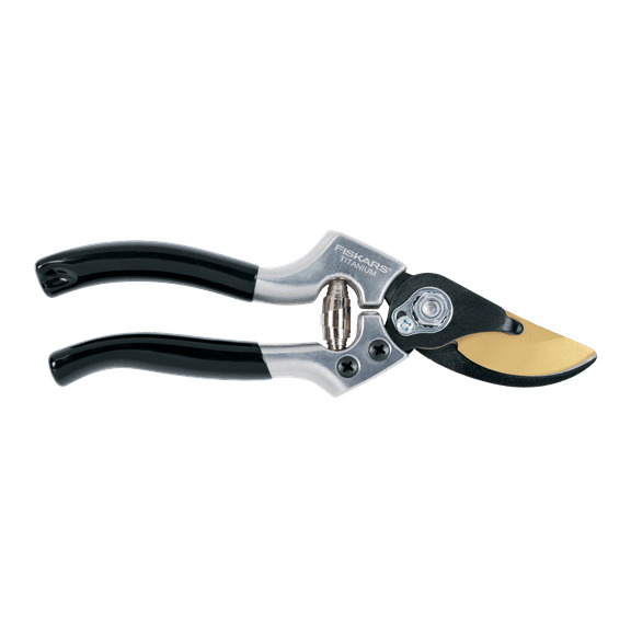 Fiskars 1 in. Titanium Coated Steel Blade Bypass Hand Pruner