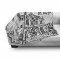 thumbnail image 3 of Italy Soft Flannel Fleece Blanket, Vintage Famous Cityscape of Rome Illustration Hand Drawing Sketch Pattern Print, Cozy Plush for Indoor and Outdoor Use, 60" x 80", Black and White, by Ambesonne, 3 of 6