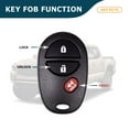 thumbnail image 4 of AKS KEYS New Replacement for Toyota 2004-2018 Keyless Entry Remote 3B GQ43VT20T (2 Pack), 4 of 6