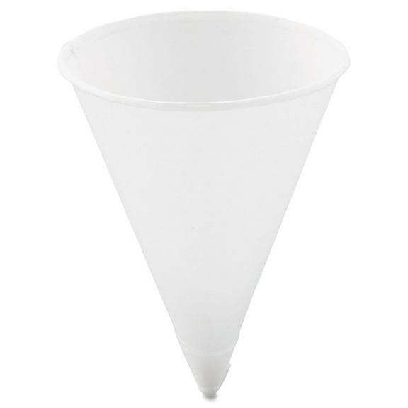 YesPac 4.5 oz Rolled Rim Paper Cone Cup, YPCC-45, White | 5,000/Case