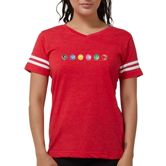 CafePress - Power Rangers Dino Zord E Women's Football T Shirt - Womens Football Shirt
