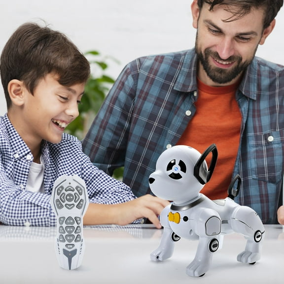 CQCYD Toys under $5 Remote Control Robot Dog Toy, RC Dog Programmable Smart Interactive Robotic Pets, RC Stunt Robot Toys Music Dancing Handstand Push-up Follow Functions for Boys Girls Toy