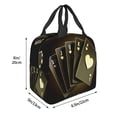 thumbnail image 3 of Sikiie Casino Cards 1 Lunch Bag for Women & Men Adult Insulated Lunch Box, Food Lunch Containers Lunch Tote Bags for Work, Travel, Outdoor, 3 of 8