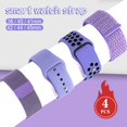 thumbnail image 2 of 【 4pcs 】 Correa De Reloj Para I watch Series 8 7 6 SE 5 4 3 2 Banda De Silicona Magnética De nylon 40mm 41mm 44mm 45mm 38MM 42MM Ultra 49MM Accesorios, 2 of 4