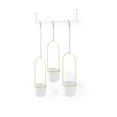 thumbnail image 4 of Triflora Hanging Planter White/Brass, 4 of 7