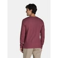 thumbnail image 4 of George Men’s & Big Men’s Thermal Henley Shirt with Long Sleeves, Sizes XS-3XLT, 4 of 5