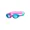 Pink/Blue - Tinted Blue Lens, variant on Super Seal Junior Goggles Pink/Blue - Tinted Blue Lens