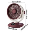 thumbnail image 2 of Dtchengua Desk Fan,Table Fan for Bedroom, 3 -Speed Digital Display, Low Noise, 360° Adjustable Tilt, Home, Office, Travel Dark Black, 2 of 9