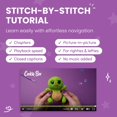 thumbnail image 3 of Kit de ganchillo para galletas Turtle Hugo con hilo apto para principiantes, 3 of 7