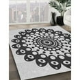 thumbnail image 3 of Ahgly Company Machine Washable Indoor Rectangle Transitional Black Area Rugs, 4' x 6', 3 of 7