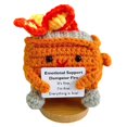 thumbnail image 1 of Crochet Positive Doll Cute Dumpster Fire Crochet Doll Orange, 1 of 5