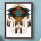 thumbnail image 1 of Cuadros Decorativos 5D bricolaje taladro cuadrado completo diamante pintura atrapasueños decoración del hogar (ZQA752) Wdftyju embutido en tela, 1 of 9