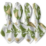 Simply Daisy 18" x 18" Green Mod floral Napkins, Set of 4 - Walmart.com