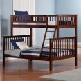thumbnail image 2 of Leo & Lacey Twin Over Full Bunk Bed in Walnut, 2 of 4