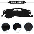 thumbnail image 3 of Cubierta de tablero compatible con Mitsubishi Outlander 2023, cubierta protectora de tablero de poliéster antideslizante negra, 3 of 7