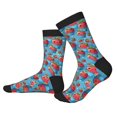 thumbnail image 2 of Bingfone Compression Socks for Women and Men Long Socks for Running Athletic Cycling Nurse- Cute Strawberry Flower Pot, 2 of 7