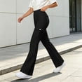 thumbnail image 5 of Ovbmpzd Black Womens Yoga Pants Petite Ladies Flare Leggings Long Mid Waist Casual Leggings,S, 5 of 6