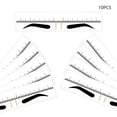 thumbnail image 4 of 10 pcs wide Eyebrow Ruler, Eyebrow Stencil Microblading Ruler, Disposable Eyebrow Template Eyebrow Ruler Sticker, Eyebrow Shape Kit for Microblading Supplies, 3 Minutes Makeup Tools For Eyebrow, 4 of 8